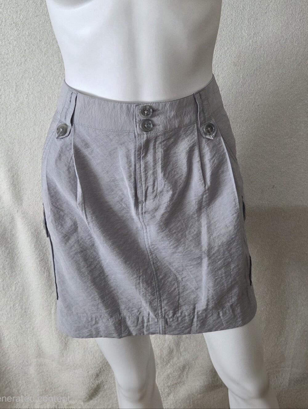 Simply Vera Vera Wang light gray Cargo Pocket skirt